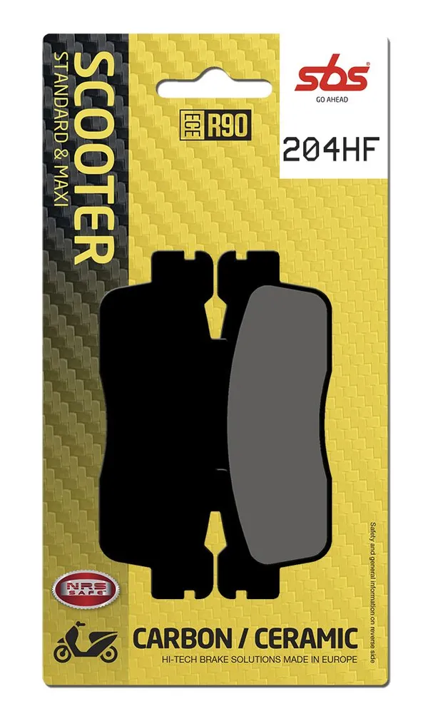 Plaquettes de frein SBS 204HF - vue 2