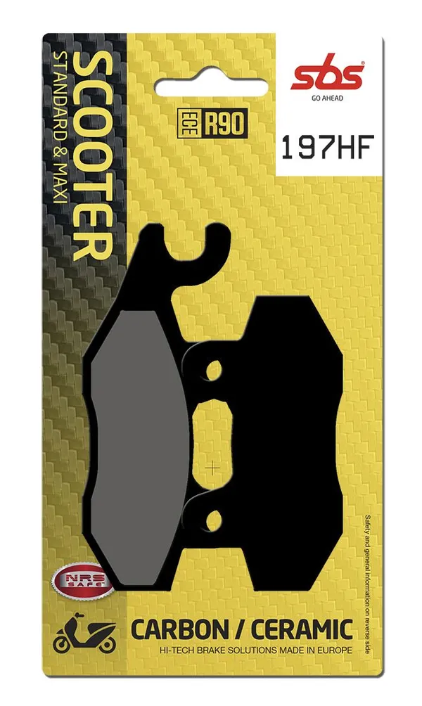 Plaquettes de frein avant SBS 197HF (611) - vue 2