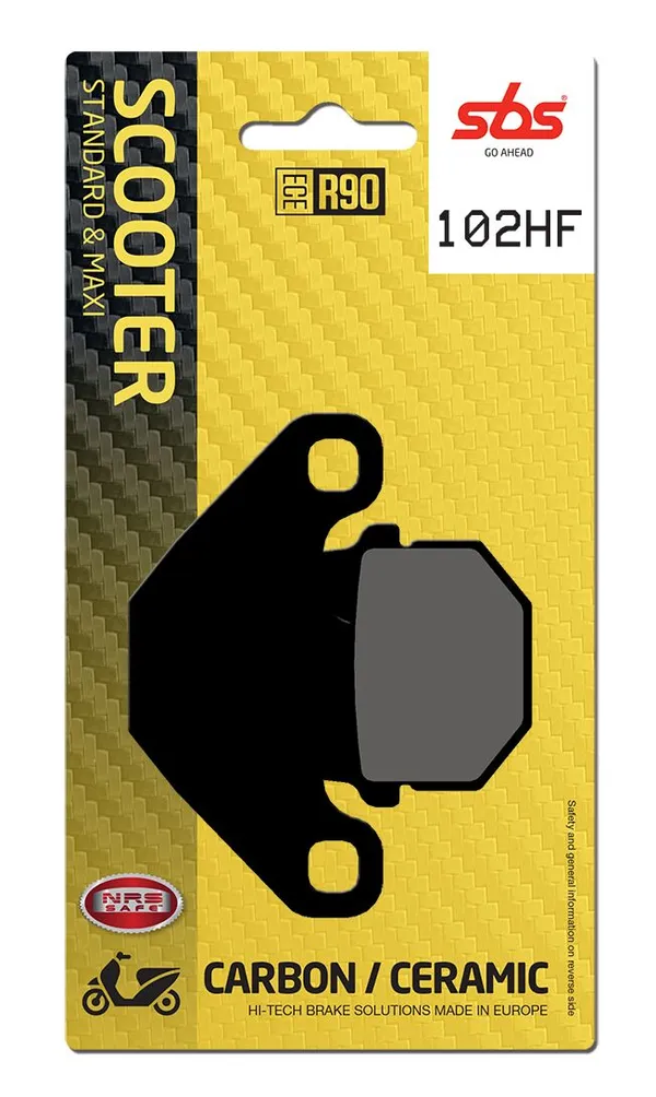 Plaquettes de frein avant SBS 102 (548 HF) - vue 2