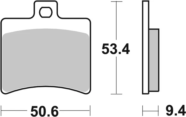 Plaquettes de frein avant SBS 152 (747 HF) - vue 3