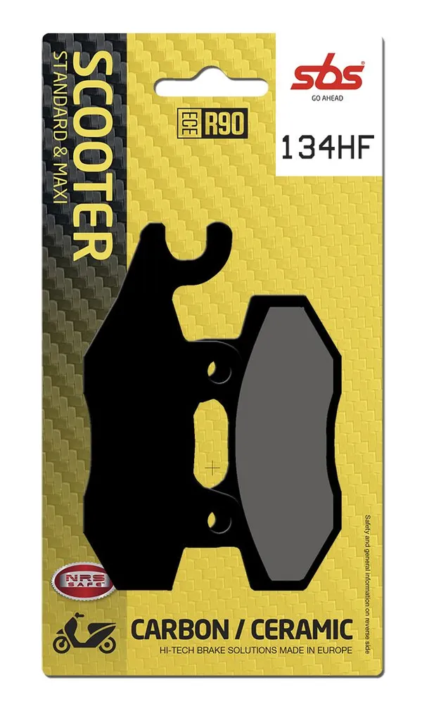 Plaquettes de frein SBS 134 HF (638HF) - vue 2