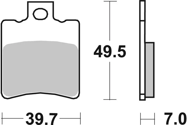 Plaquettes de frein avant SBS 143 (725 HF) - vue 3