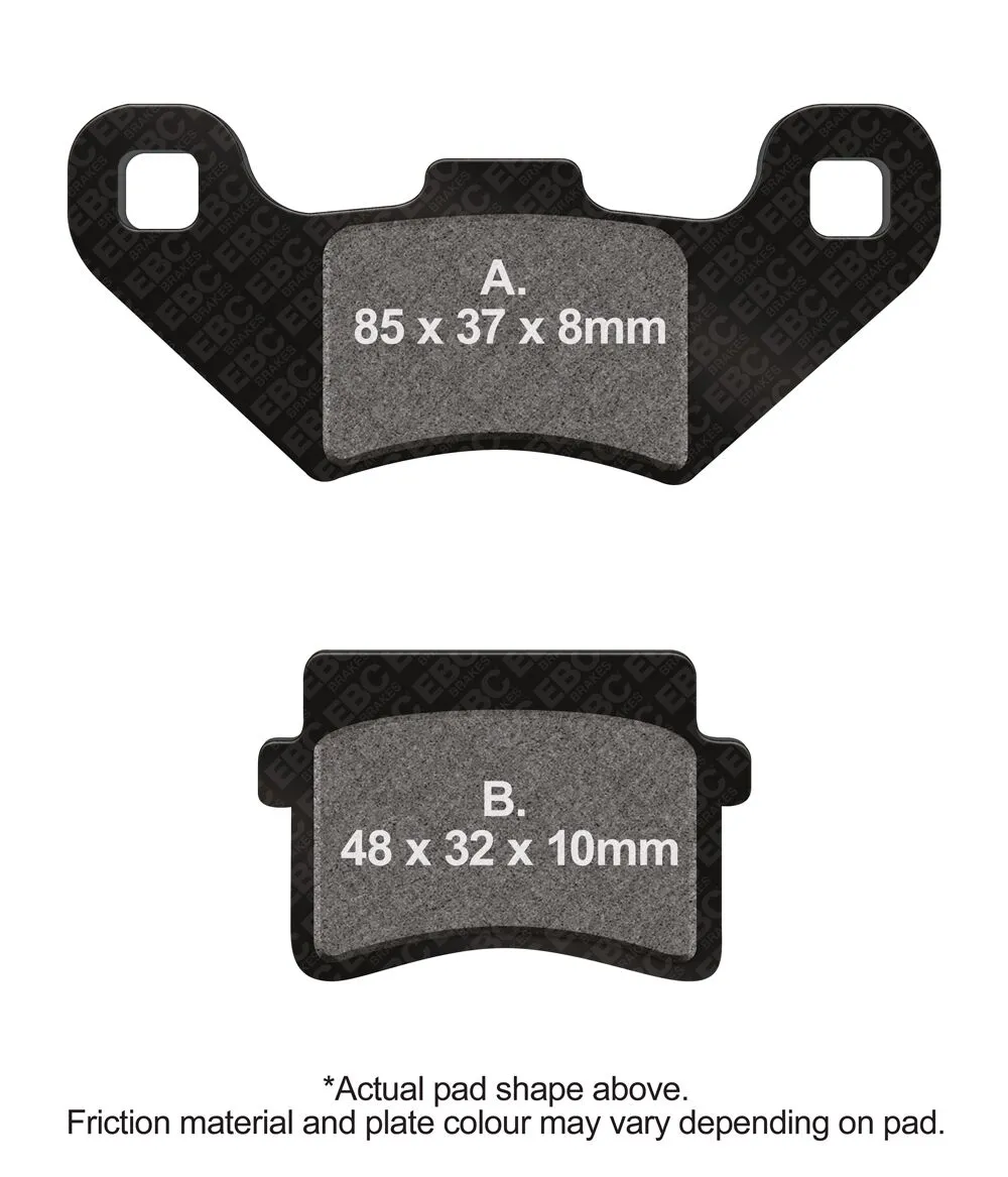 Plaquettes de frein carbone EBC scooter