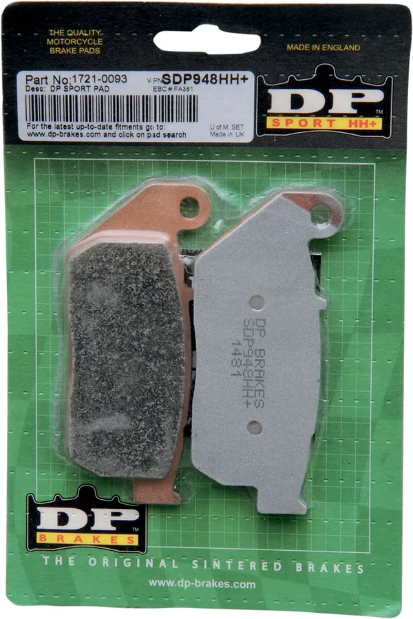 Plaquettes de frein en métal fritté DP Brakes pour Harley/Buell - vue 2