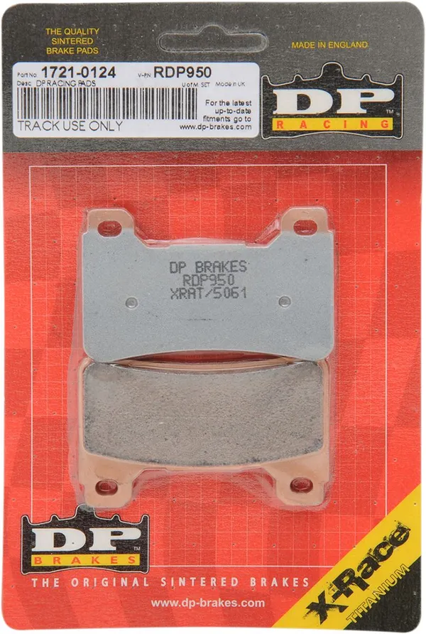 Plaquettes de frein frittées titane DP Brakes RDP X-Race - vue 2