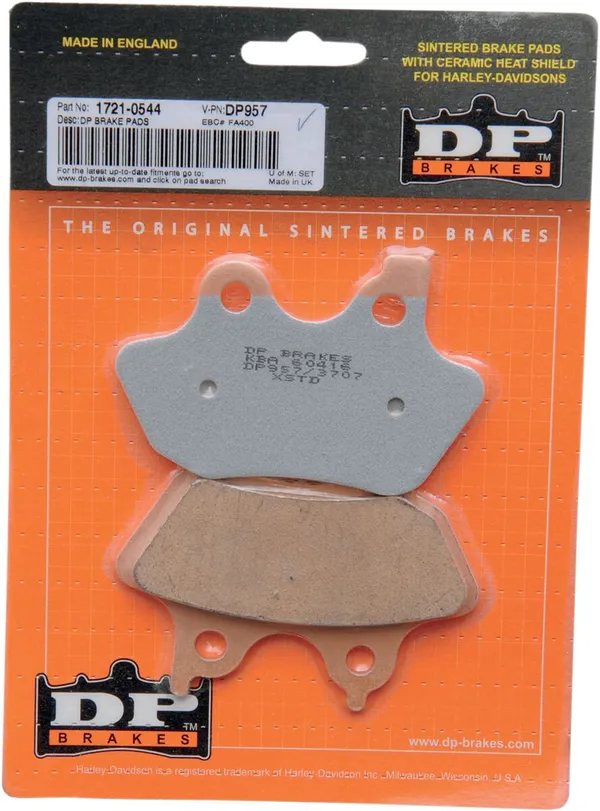 Plaquettes de frein en métal fritté DP BRAKES pour Harley/Buell - vue 2
