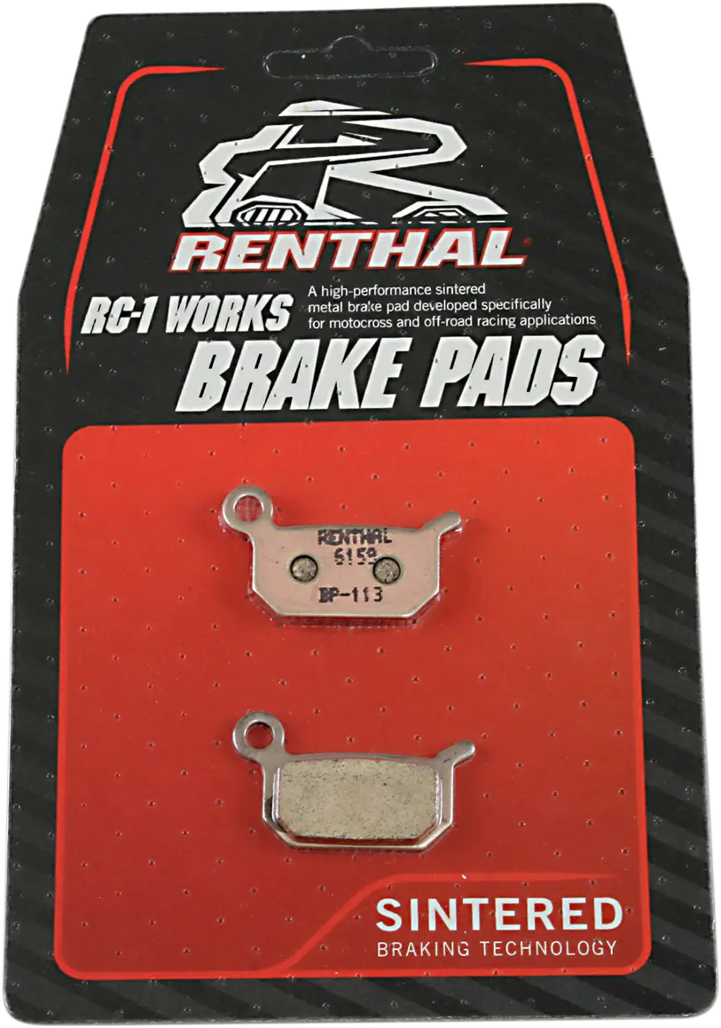 Plaquettes de frein RENTHAL BP-113 Sinter