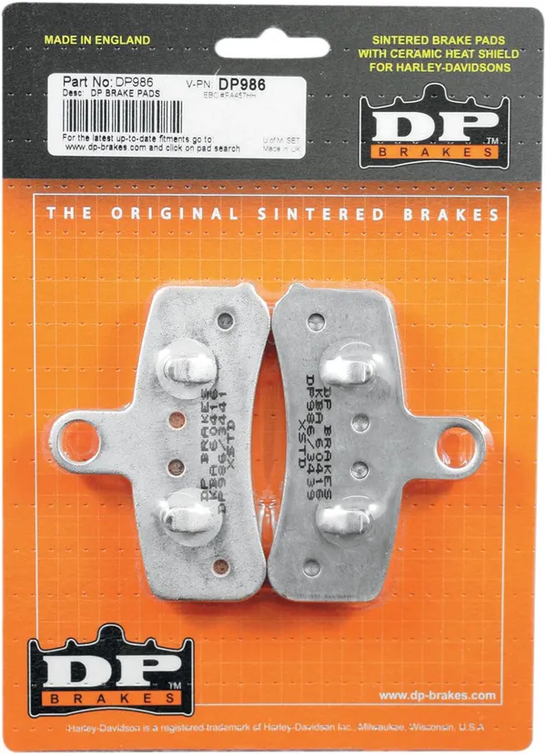 Plaquettes de frein métal fritté Harley Buell DP BRAKES - vue 2
