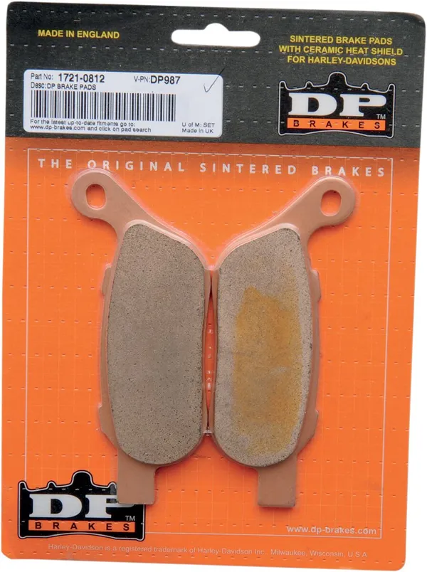 Plaquettes de frein en métal fritté DP BRAKES pour Harley/Buell - vue 2