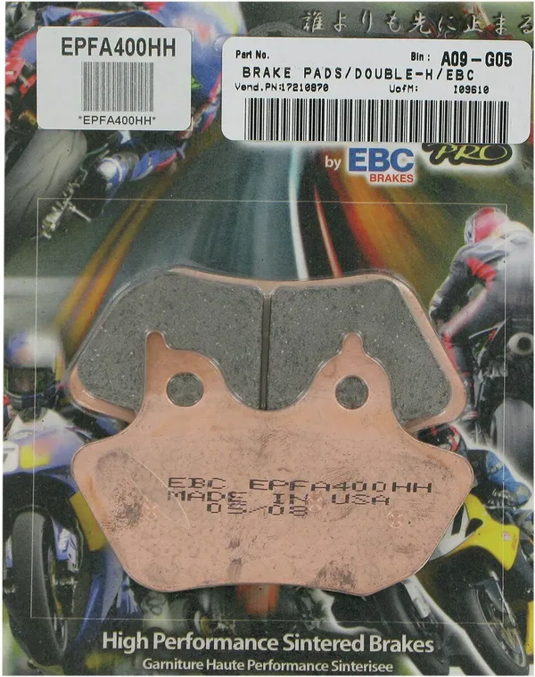 Plaquette de frein EPFA EBC Sinter - vue 2