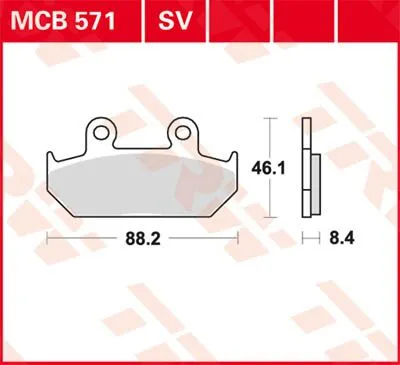 Plaquettes de frein frittées série SV TRW