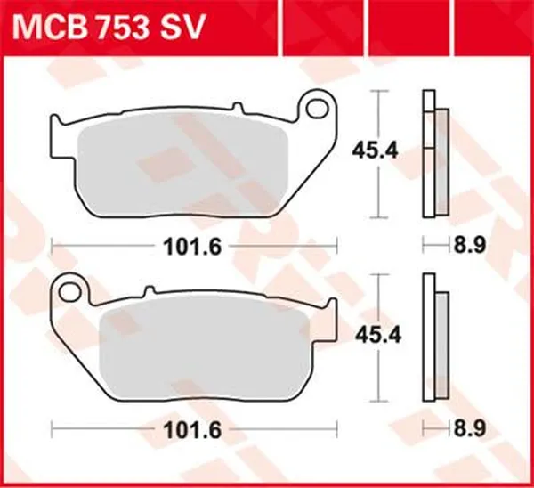 Plaquette de frein avant Sinter TRW 7323280 - vue 2