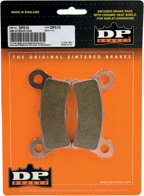 Plaquettes de frein en métal fritté DP BRAKES pour Harley/Buell - vue 2