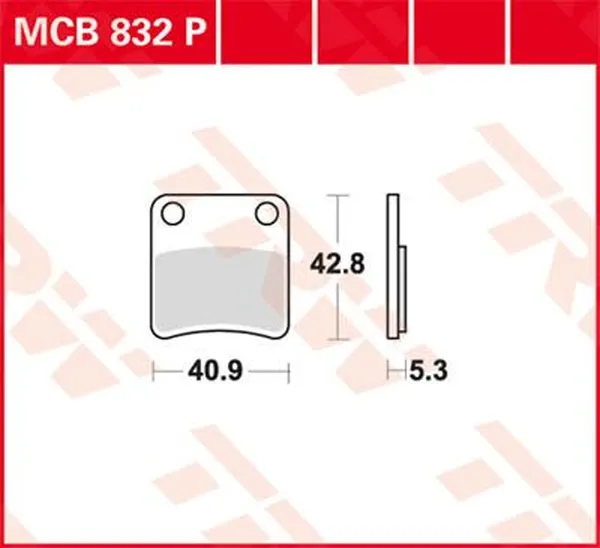 Plaquette de Frein Standard TRW - vue 2