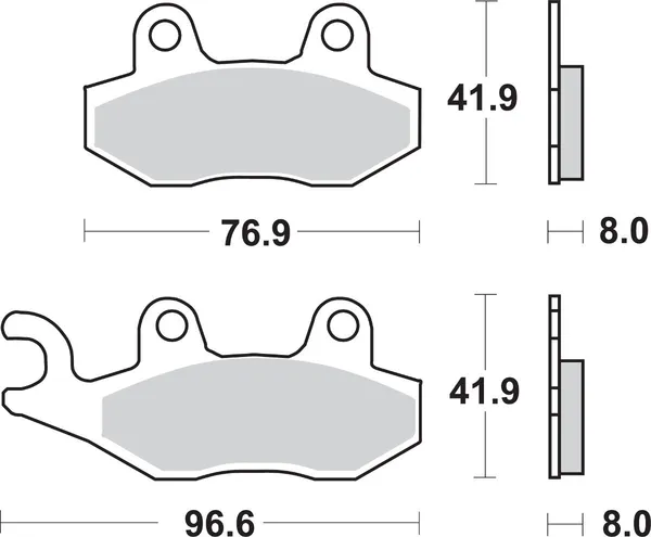 Plaquettes de frein frittées SBS SI Offroad - vue 2