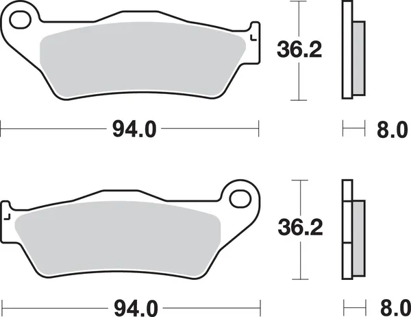 Plaquettes de frein frittées SBS SI Offroad - vue 2