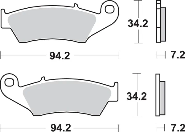 Plaquettes de frein frittées SBS SI Offroad - vue 3