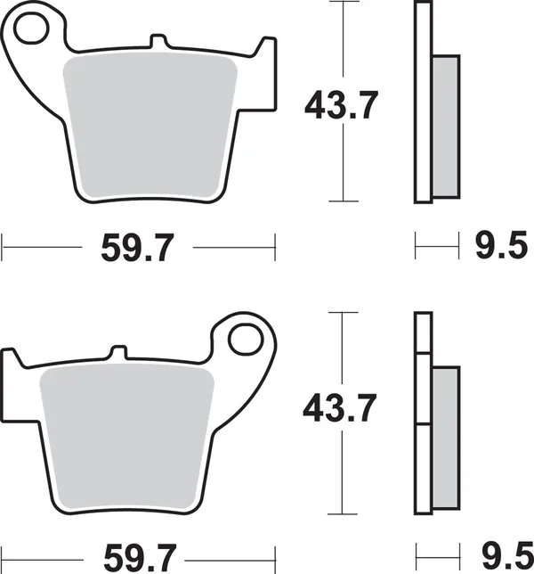 Plaquettes de frein frittées SBS SI Offroad - vue 2