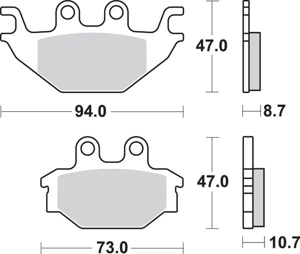 Plaquettes de frein frittées SBS SI Offroad - vue 2