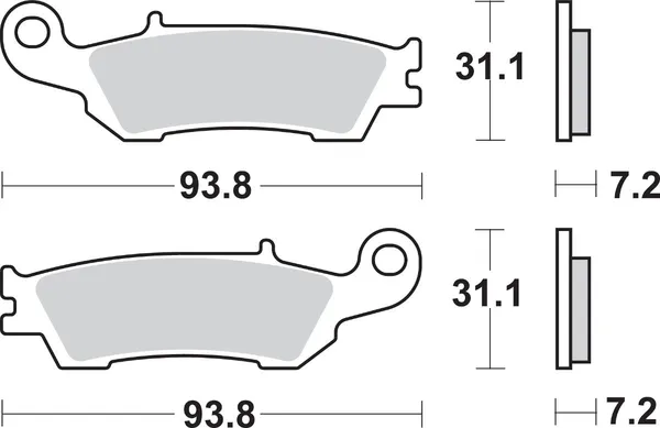 Plaquettes de frein frittées SBS SI Offroad - vue 2