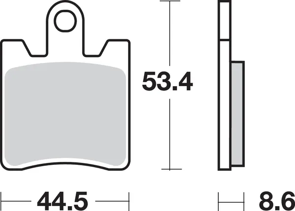 Plaquettes de frein avant frittées SBS HS Street Excel - vue 3