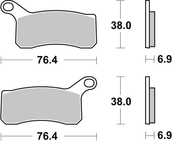 Plaquettes de frein frittées SBS SI Offroad - vue 2