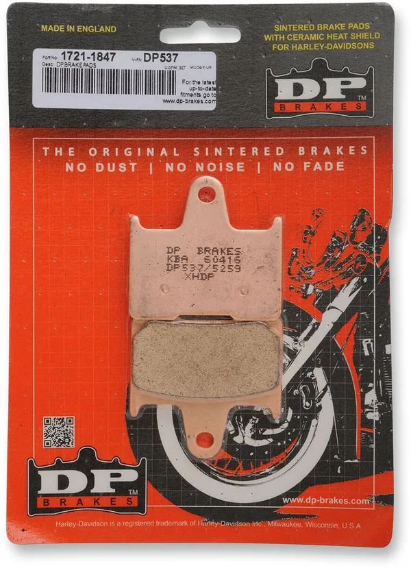 Plaquettes de frein en métal fritté DP Brakes pour Harley/Buell - vue 2