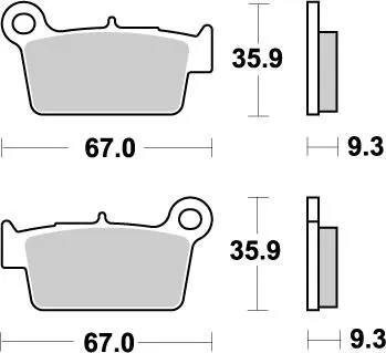 Plaquettes de frein Nitro Moto-Master