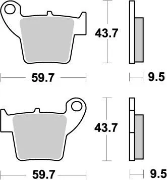 Plaquettes de frein Nitro MOTO-MASTER