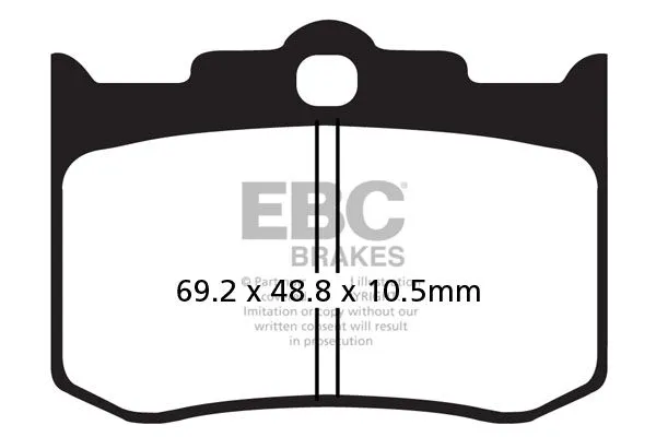 Plaquettes de frein EBC en métal fritté série FA-HH
