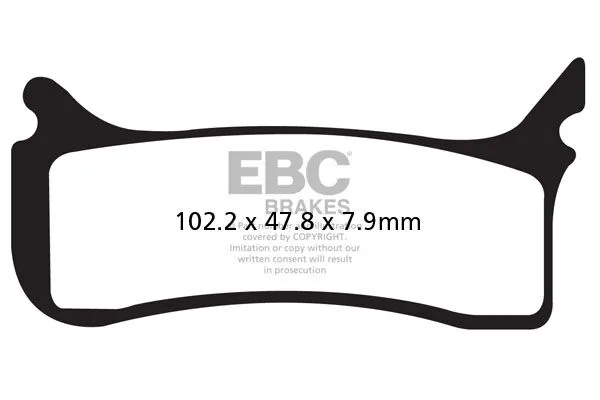 Plaquettes de frein frittées EBC EPFA Extreme Pro