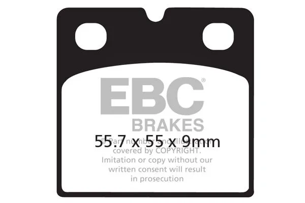 Plaquettes de frein semi-frittées EBC Vee