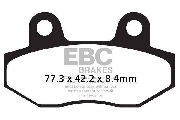 Plaquette de Frein Sinter HH EBC - vue 2