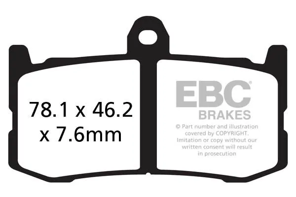 Plaquette de frein EBC Sinter GPFAX 7870068