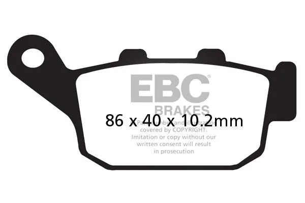 Plaquette de frein avant Sinter HH EBC 7871668 - vue 2