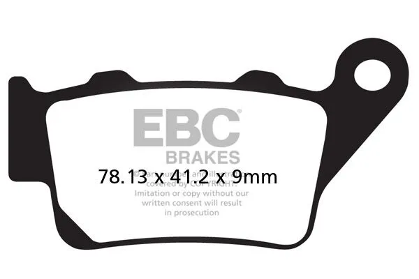 Plaquette de frein Sinter HH EBC - vue 2