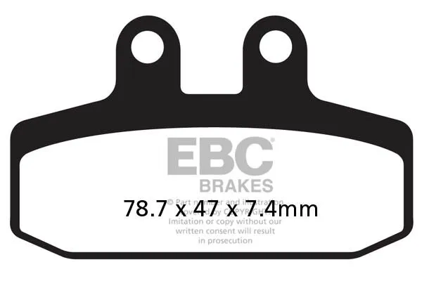 Plaquettes de frein frittées EBC SFA-HH