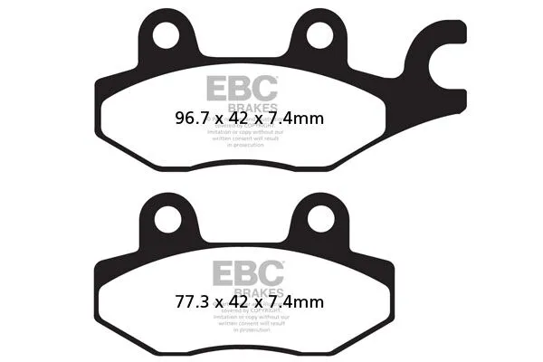 Plaquettes de frein EBC en métal fritté série FA-HH