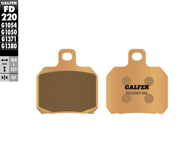 Plaquettes de frein frittées GALFER HH