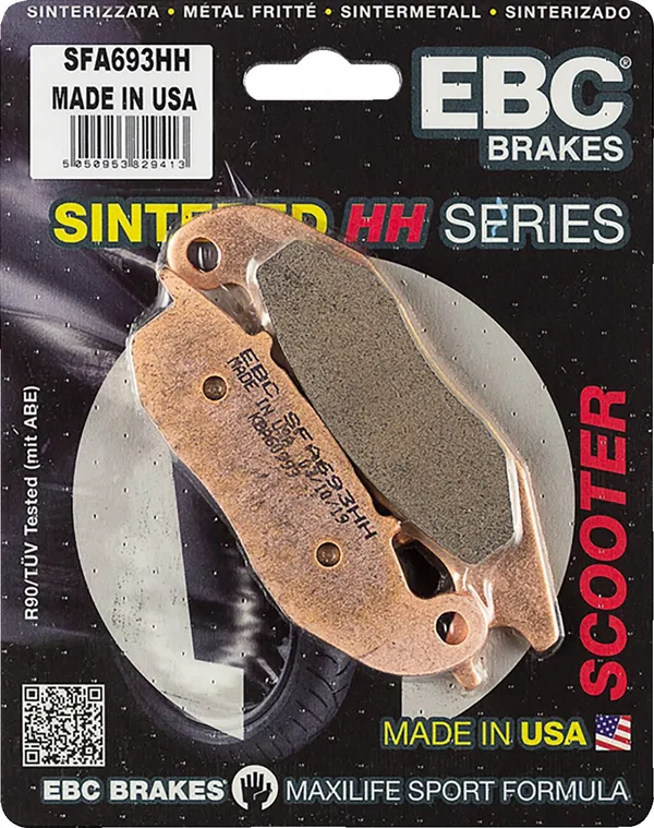 Plaquette de frein Sinter HH EBC Scooter - vue 2