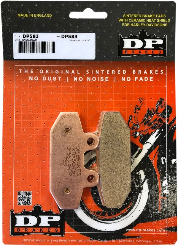 Plaquettes de frein en métal fritté DP BRAKES pour Harley/Buell - vue 2