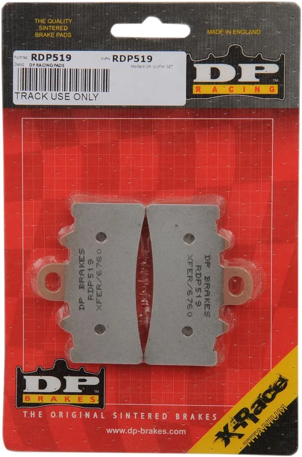 Plaquettes de frein frittées titane DP BRAKES RDP X-Race - vue 2