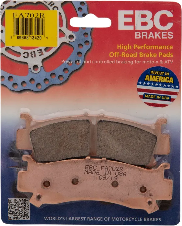 Plaquettes de frein frittées longue durée EBC R - vue 2