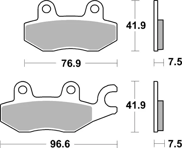 Plaquettes de frein frittées SBS SI Offroad - vue 2