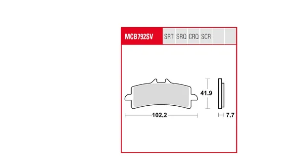 Plaquettes de frein avant TRW Alternative 7320012 - vue 2
