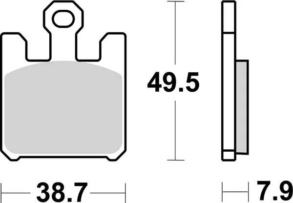 Plaquettes de frein SBS RST - vue 2