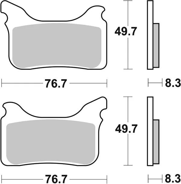 Plaquettes de frein SBS RST - vue 2