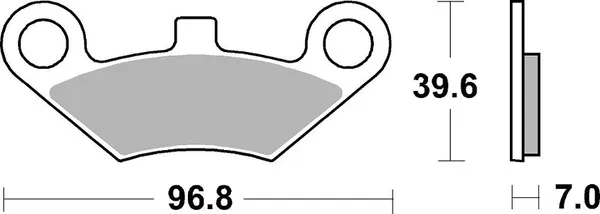Plaquettes de frein frittées SBS SI Offroad - vue 2