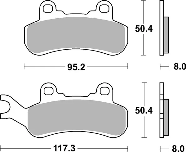 Plaquettes de frein SBS PSI - vue 2