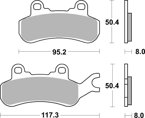 Plaquettes de Frein SBS PSI - vue 3